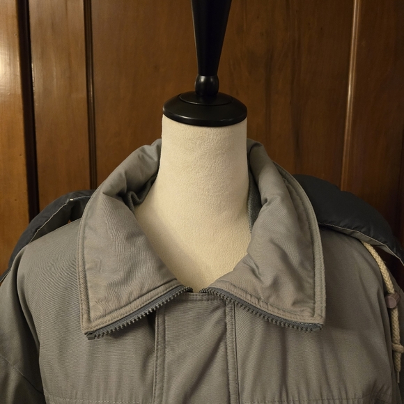 Vintage Field & Stream Women's Grey Down Fleece Outdoor Jacket Size L Heavy EUC - Picture 5 of 11